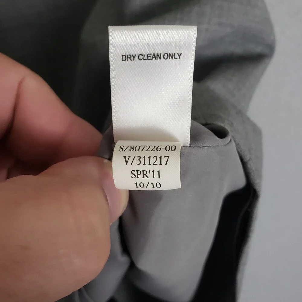 Banana Republic Size 8 Tall Stretch Wool Pencil Skirt Gray Modest Office Career - Picture 10 of 11